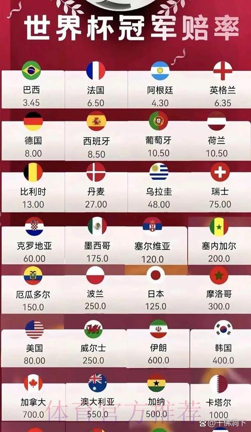 2026世界杯最热门赔率解析